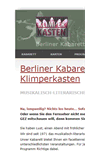 Mobile Screenshot of kabarett-klimperkasten.de