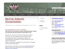 Tablet Screenshot of kabarett-klimperkasten.de